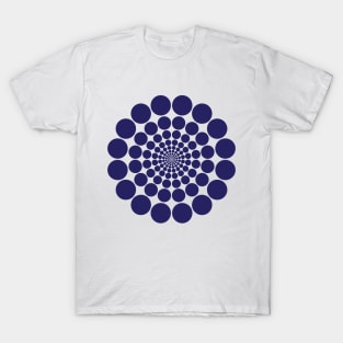 Infinite Dots illusion "Blue" T-Shirt